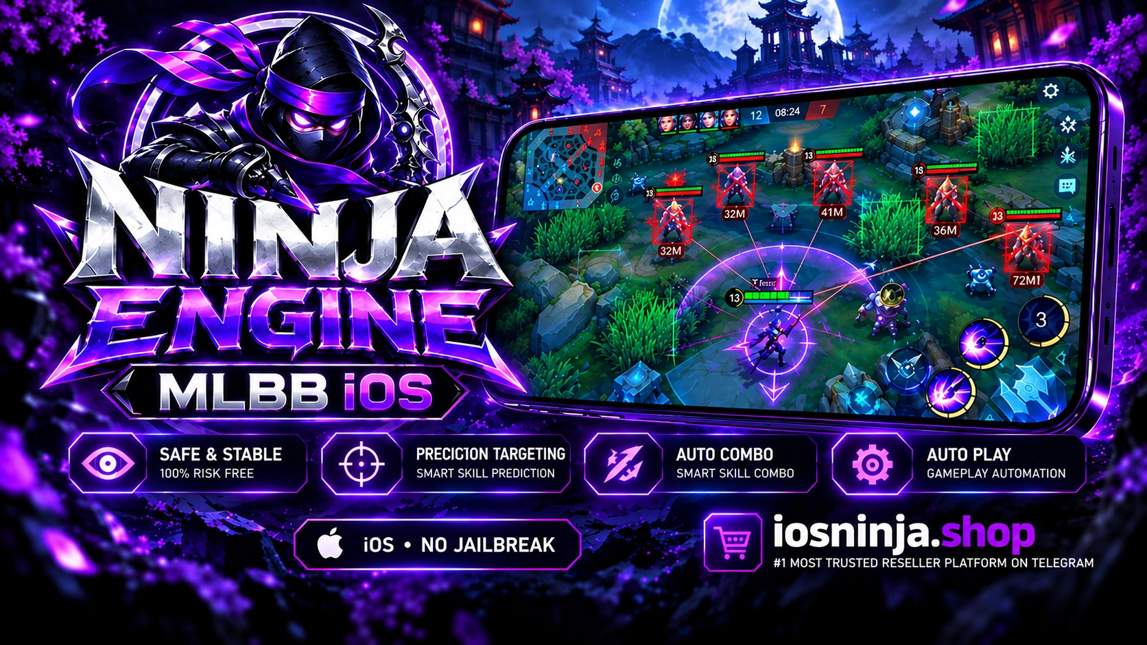 NINJA ENGINE MLLB FOR IOS NON-JAILBREAK